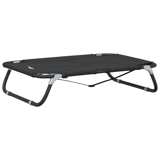 Dog Bed Foldable Anthracite Oxford Fabric and Steel Dog Bed Foldable Anthracite Oxford Fabric and Steel