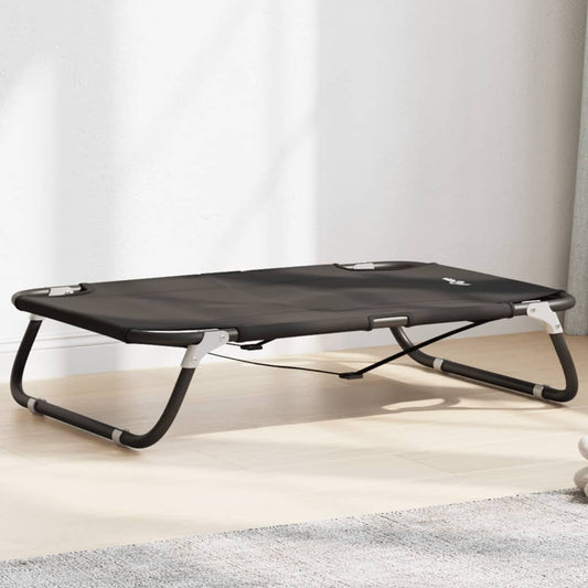 Dog Bed Foldable Anthracite Oxford Fabric and Steel Dog Bed Foldable Anthracite Oxford Fabric and Steel