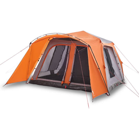 Family Tent with Porch 9-Person Grey and Orange Quick Release Family Tent with Porch 9-Person Grey and Orange Quick Release