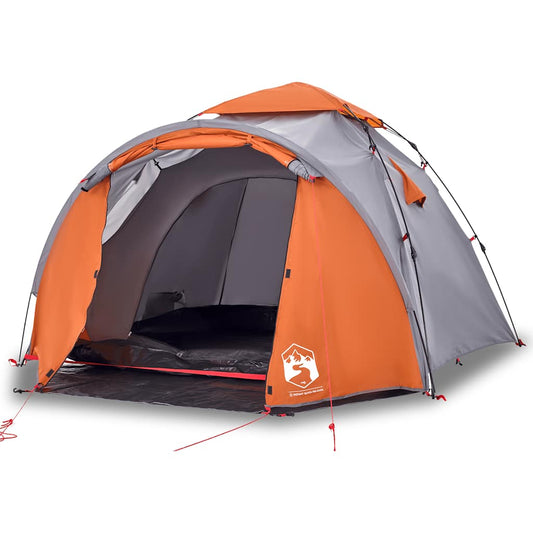Camping Tent Dome 3-Person Grey and Orange Quick Release Camping Tent Dome 3-Person Grey and Orange Quick Release