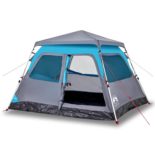 Camping Tent Dome 4-Person Blue Quick Release Camping Tent Dome 4-Person Blue Quick Release