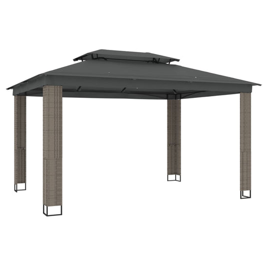 Gazebo | Anthracite | Powder-coated steel, polyester with PA coating Gazebo | Anthracite | Powder-coated steel, polyester with PA coating