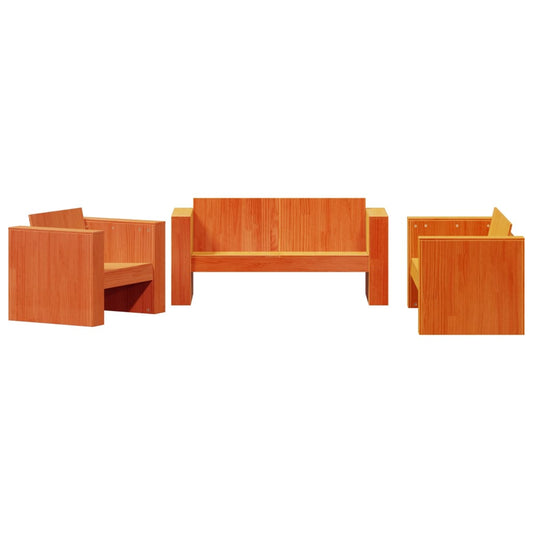 Garden Lounge Set | Wax brown | Solid pine wood | Standard | Seats Many Garden Lounge Set | Wax brown | Solid pine wood | Standard | Seats Many