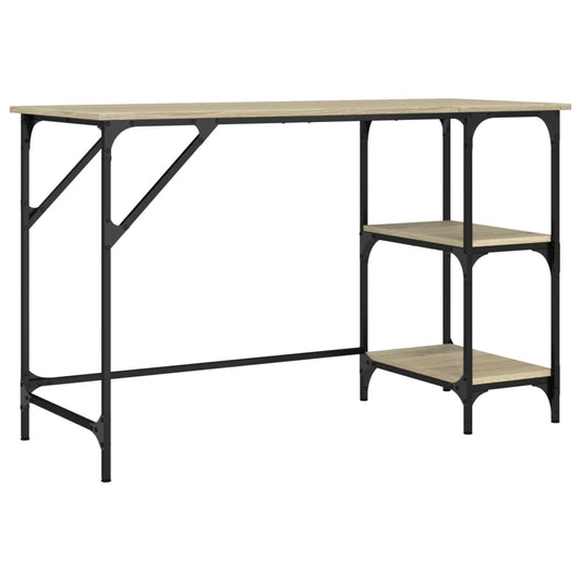 Desk Sonoma Oak 120x50x75 cm Metal and Engineered Wood Desk Sonoma Oak 120x50x75 cm Metal and Engineered Wood