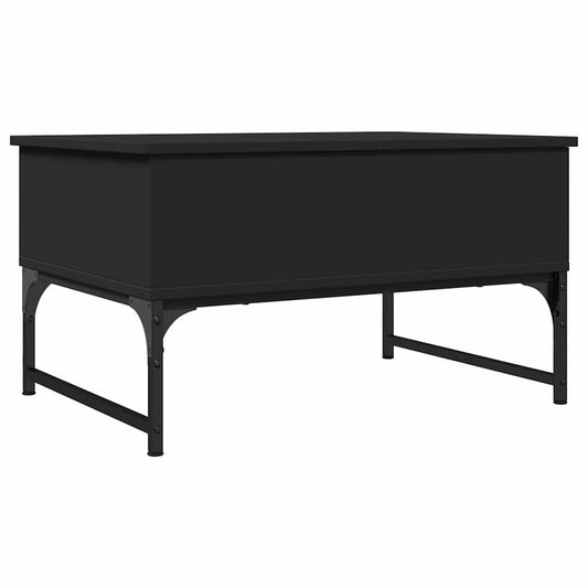Coffee Table Black 70x50x40 cm Engineered Wood and Metal Coffee Table Black 70x50x40 cm Engineered Wood and Metal
