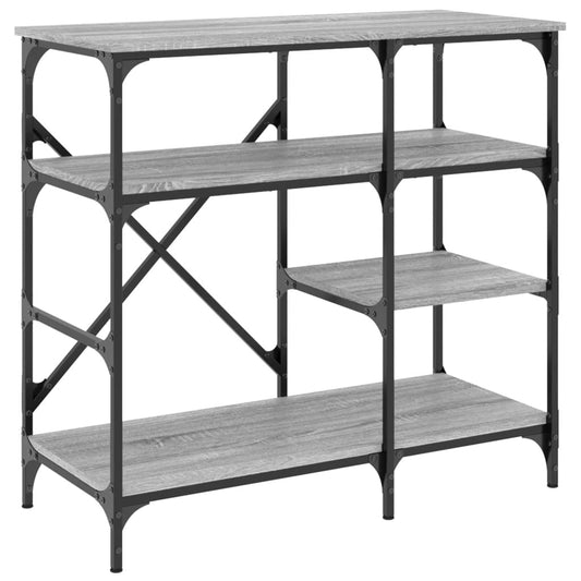 Baker's Rack Grey Sonoma 90x40x84 cm Engineered Wood and Metal Baker's Rack Grey Sonoma 90x40x84 cm Engineered Wood and Metal