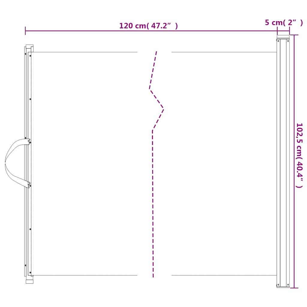 Retractable Pet Gate White 102,5x125 cm