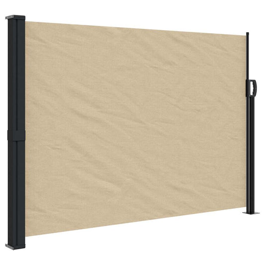 Retractable Side Awning Beige 140x300 cm Retractable Side Awning Beige 140x300 cm