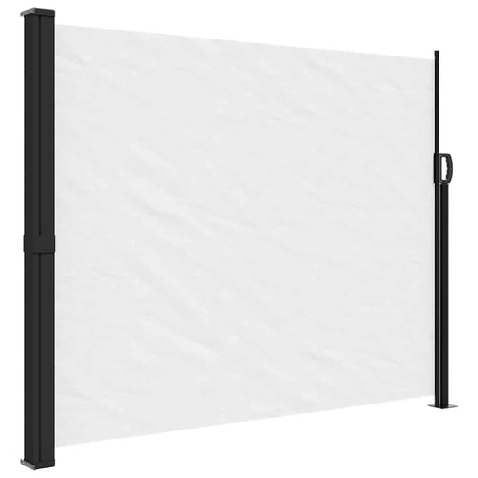 Retractable Side Awning White 160x300 cm Retractable Side Awning White 160x300 cm