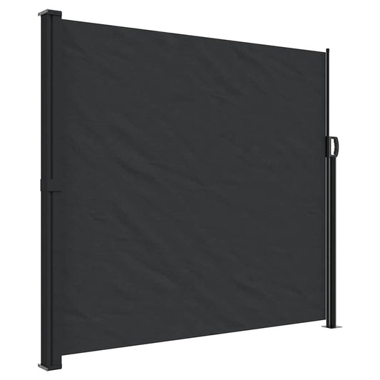 Retractable Side Awning Black 180x300 cm Retractable Side Awning Black 180x300 cm