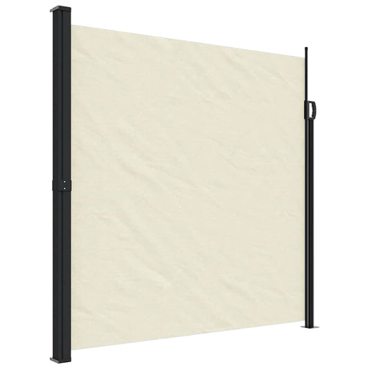 Retractable Side Awning Cream 200x300 cm Retractable Side Awning Cream 200x300 cm