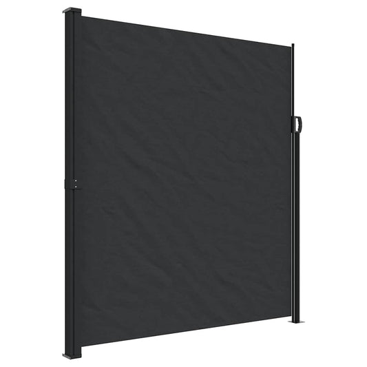Retractable Side Awning Black 220x300 cm Retractable Side Awning Black 220x300 cm