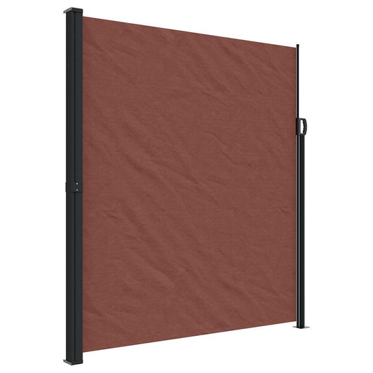 Retractable Side Awning Brown 220x300 cm Retractable Side Awning Brown 220x300 cm