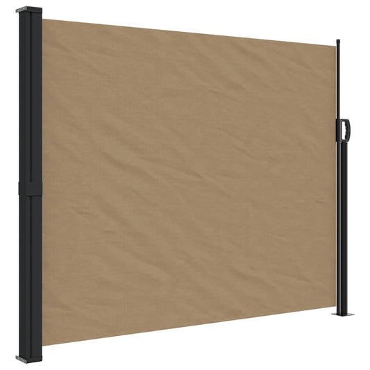 Retractable Side Awning Taupe 160x500 cm Retractable Side Awning Taupe 160x500 cm