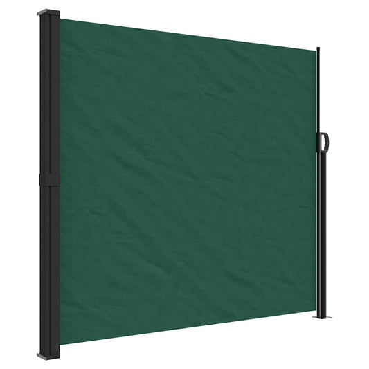 Retractable Side Awning Dark Green 180x500 cm Retractable Side Awning Dark Green 180x500 cm