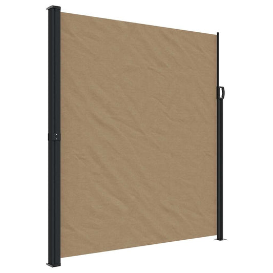 Retractable Side Awning Taupe 220x500 cm Retractable Side Awning Taupe 220x500 cm