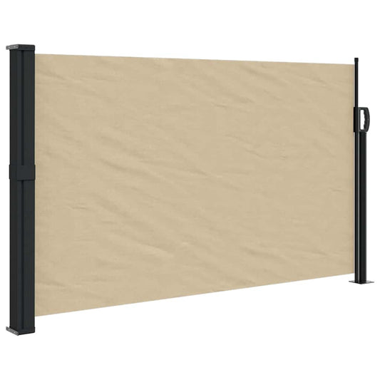 Retractable Side Awning Beige 120x600 cm Retractable Side Awning Beige 120x600 cm