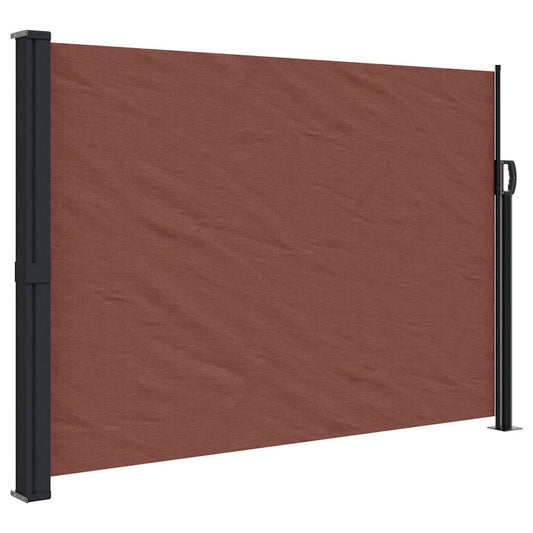 Retractable Side Awning Brown 140x600 cm Retractable Side Awning Brown 140x600 cm
