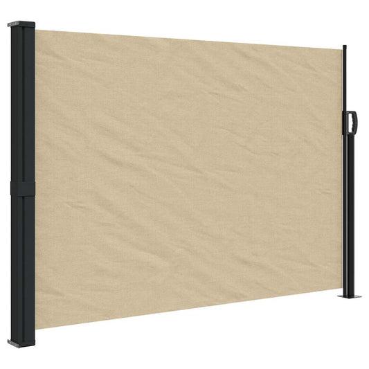 Retractable Side Awning Beige 140x600 cm Retractable Side Awning Beige 140x600 cm