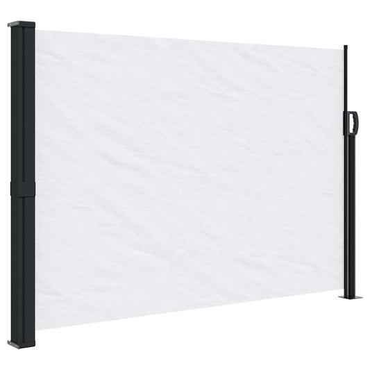 Retractable Side Awning White 140x600 cm Retractable Side Awning White 140x600 cm