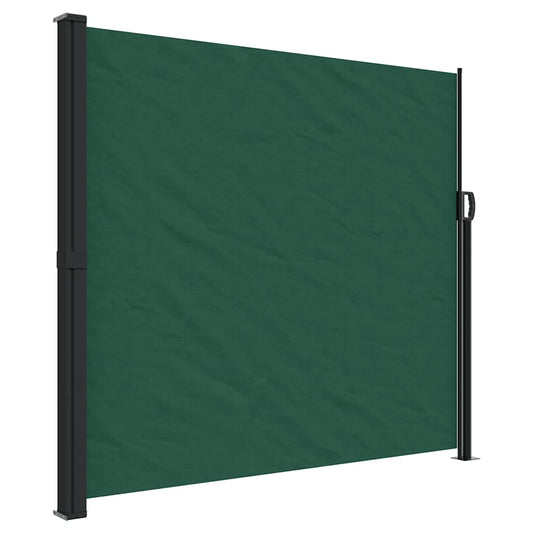 Retractable Side Awning Dark Green 180x600 cm Retractable Side Awning Dark Green 180x600 cm