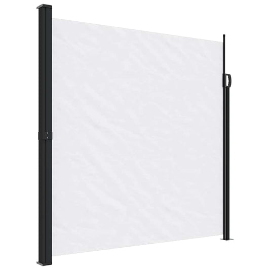 Retractable Side Awning White 200x600 cm Retractable Side Awning White 200x600 cm