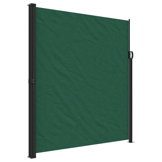Retractable Side Awning Dark Green 220x600 cm Retractable Side Awning Dark Green 220x600 cm