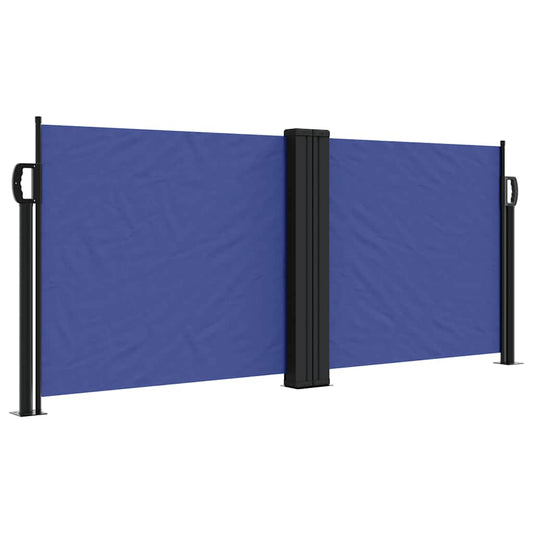 Retractable Side Awning Blue 100x600 cm Retractable Side Awning Blue 100x600 cm
