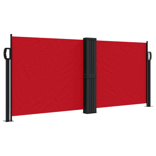 Retractable Side Awning Red 100x600 cm Retractable Side Awning Red 100x600 cm