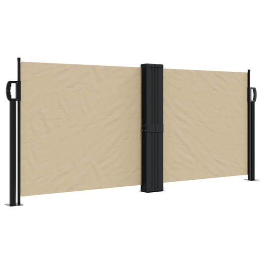 Retractable Side Awning Beige 100x600 cm Retractable Side Awning Beige 100x600 cm