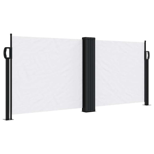 Retractable Side Awning White 100x600 cm Retractable Side Awning White 100x600 cm