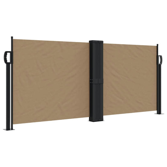 Retractable Side Awning Taupe 100x600 cm Retractable Side Awning Taupe 100x600 cm