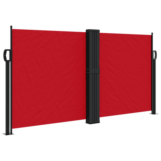 Retractable Side Awning Red 120x600 cm Retractable Side Awning Red 120x600 cm