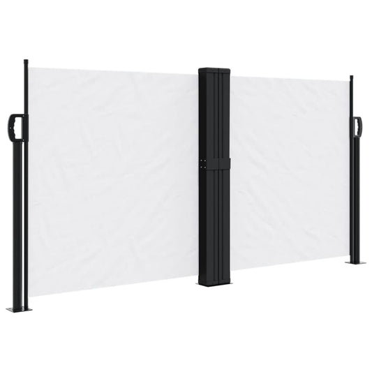 Retractable Side Awning White 120x600 cm Retractable Side Awning White 120x600 cm