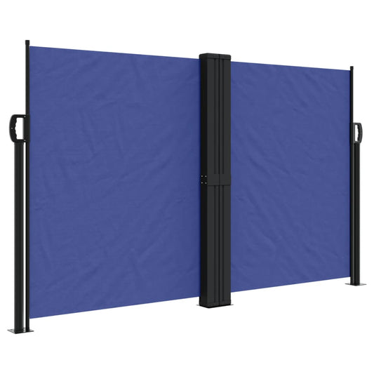 Retractable Side Awning Blue 140x600 cm Retractable Side Awning Blue 140x600 cm
