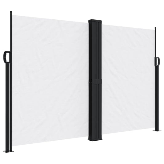 Retractable Side Awning White 160x600 cm Retractable Side Awning White 160x600 cm