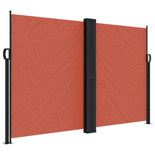 Retractable Side Awning Terracotta 160x600 cm Retractable Side Awning Terracotta 160x600 cm