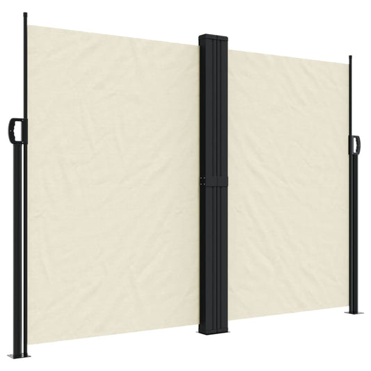 Retractable Side Awning Cream 180x600 cm Retractable Side Awning Cream 180x600 cm