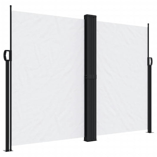 Retractable Side Awning White 180x600 cm Retractable Side Awning White 180x600 cm
