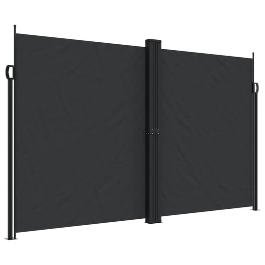 Retractable Side Awning Black 200x600 cm Retractable Side Awning Black 200x600 cm
