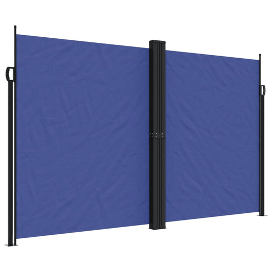 Retractable Side Awning Blue 200x600 cm Retractable Side Awning Blue 200x600 cm