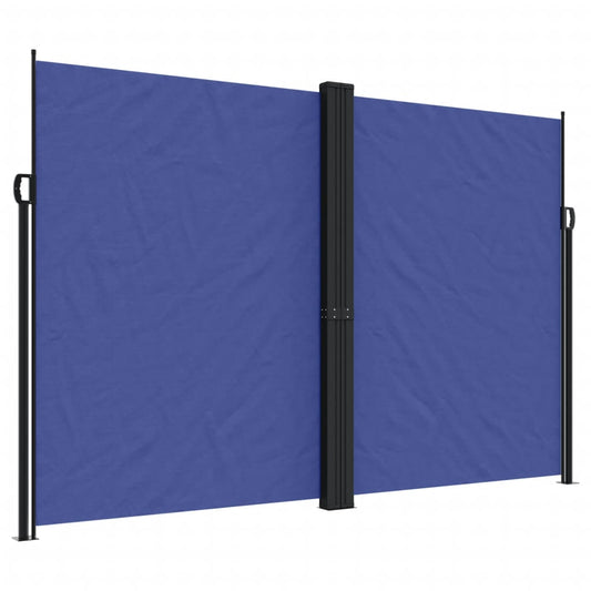 Retractable Side Awning Blue 220x600 cm Retractable Side Awning Blue 220x600 cm