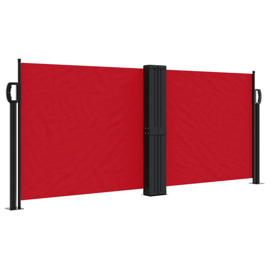 Retractable Side Awning Red 100x1000 cm Retractable Side Awning Red 100x1000 cm