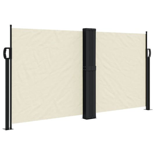 Retractable Side Awning Cream 120x1000 cm Retractable Side Awning Cream 120x1000 cm