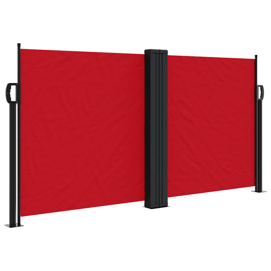 Retractable Side Awning Red 120x1000 cm Retractable Side Awning Red 120x1000 cm