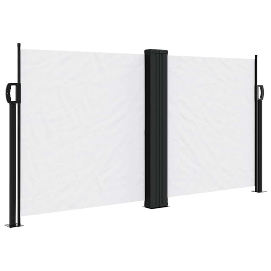 Retractable Side Awning White 120x1000 cm Retractable Side Awning White 120x1000 cm