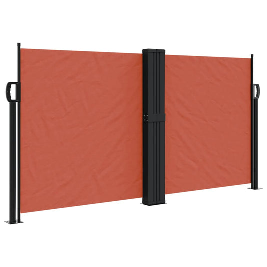 Retractable Side Awning Terracotta 120x1000 cm Retractable Side Awning Terracotta 120x1000 cm