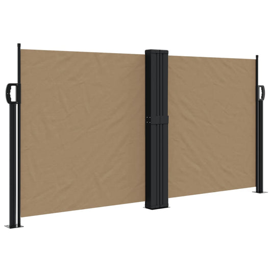 Retractable Side Awning Taupe 120x1000 cm Retractable Side Awning Taupe 120x1000 cm