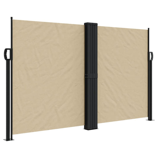 Retractable Side Awning Beige 140x1000 cm Retractable Side Awning Beige 140x1000 cm