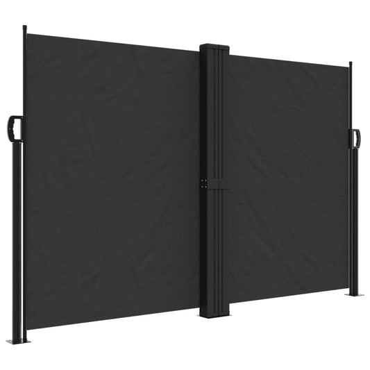 Retractable Side Awning Black 160x1000 cm Retractable Side Awning Black 160x1000 cm